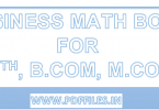 'BUSINESS MATH BOOK in Hindi as well in English' 'BUSINESS MATH BOOK for B.COM M.COM MBA BBA'
