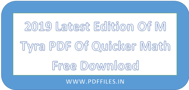 ' M Tyra PDF Of Quicker Math Free Download ' ' M Tyra PDF '